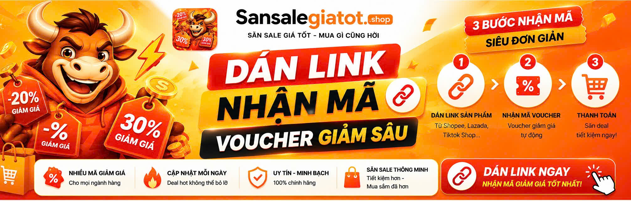 Dán link nhận mã voucher — săn sale giá tốt, ba bước đơn giản